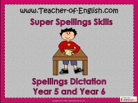 Spellings Dictation Year 5 and Year 6
